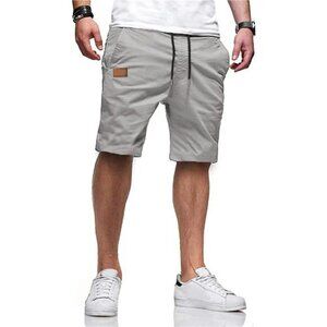 JMIERR Mens Cotton Twill Drawstring Golf Shorts Casual Stretch Summer Fit